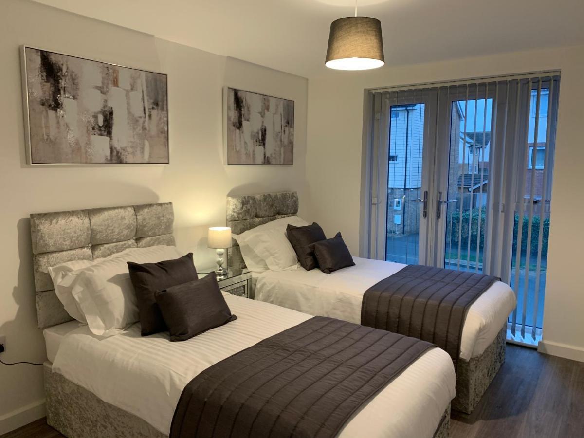 Exec 2Bed 2Bath Serviced Apartment Balcony Parking Milton Keynes Exterior foto